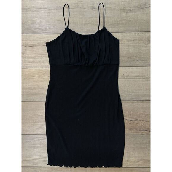 wild fable Dresses & Skirts - WILD FABLE sleeveless black Tank Dress Womens L Large Stretchy Mini Bodycon NWT